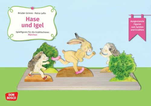 Hase und Igel. Erzählschienen-Figurenset: Ausgestanzte Spielfiguren und Skript. Sprachförderung in Kindergarten und Grundschule. Das Grimm-Märchen ... (Spielfiguren für die Erzählschiene: Märchen)