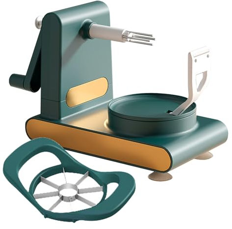 Máquina peladora de patatas,Peladora de patatas - Pelador de kiwis,Minimiza los residuos de cortadoras y descorazonadores de frutas, cortador de frutas giratorio Manual duradero para utensilios Novent