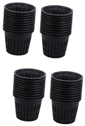VANZACK Seerosen Topf 40 STK Hydroponischer Netzbecher Gartennetztöpfe Strapazierfähige Netztöpfe Anlage Orchideentopf Netzbecher Pflanzen Netzbecher Zum Bepflanzen Blumen Pflanzennetz