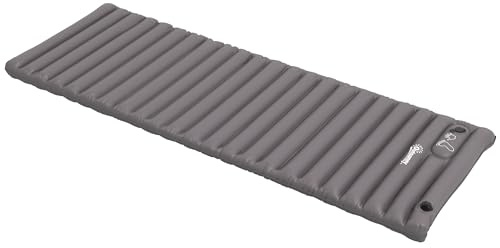 Outsunny Matelas Gonflable pour Camping, Matelas pneumatique Simple pour Un Confort optimisé, 1 Personne, Pliable, avec Sac de Transport, 195 x 70 x 10 cm, Gris