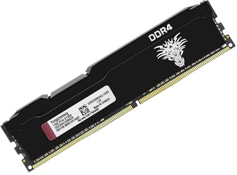 Yongxinsheng DDR4 2666MHz 8GB Desktop RAM PC4-21300 UDIMM Non-ECC Unbuffered 1.2V 288 Pin CL19 PC Computer Memory Upgrade Module (Negro)