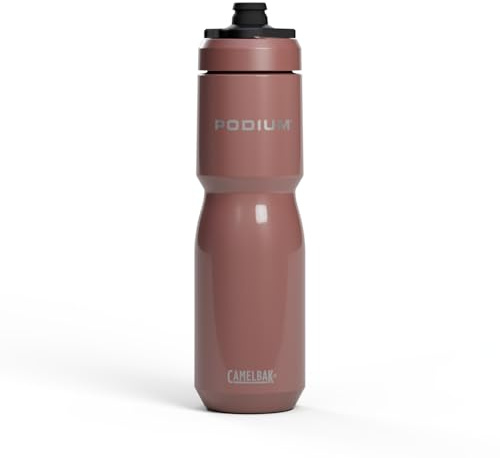 CAMELBAK PODIUM INSULATED STEEL 22OZ Fahrrad Trinkflasche – 18/8 Edelstahl – hohe Kapazität – doppelwandige Vakuumisolierung – auslaufsicher – hoher Durchfluss – Sierra Red, Größe: OS