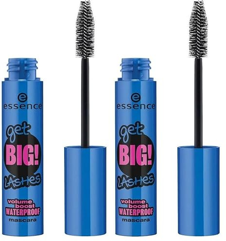 ESSENCE Get Big! Lashes Volume Boot Waterproof máscara de pestañas (Paquete de 2)
