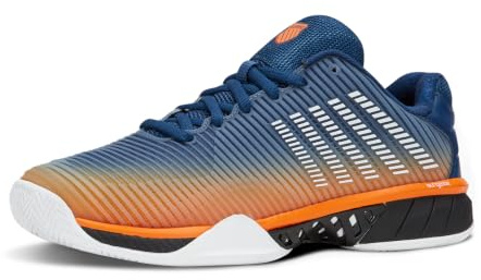 K-Swiss Men's Hypercourt Express 2 Tennis Shoe Tennis Shoe, Blue Opal/Black/White, 11 M