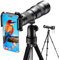APEXEL Obiettivo zoom 20-60X professionale per smartphone – Cattura scene lontane con facilità