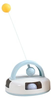 TOYANDONA 1ensemble Set De Jouet Rotatif pour Chats Jouet Intérieur Et Extérieur avec Catnip Accessoire Amusant pour Kittens Bleu