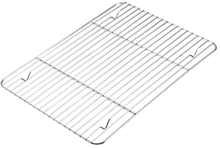 SMASOLO Rejilla Inoxidable para Horno y Freidora Resistente para Hornear y Cocinar Soporte Antideslizante para Tartas y Vapor Compatible con Horno Tostador