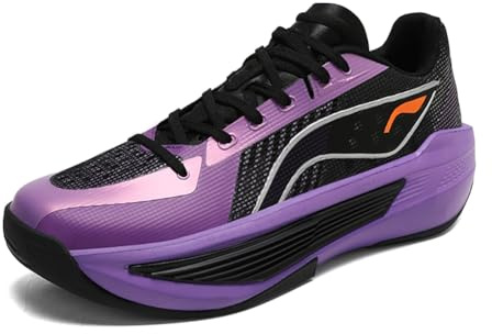 Scarpe da Basket da Uomo in Mesh Traspirante, Scarpe Sportive alla Moda(Purple,42 EU)
