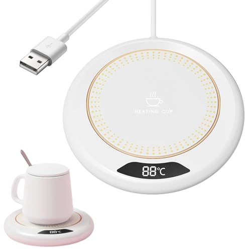 Tasse de café réchauffeur, 3 Niveaux Température Smart USB Chauffage Course 20W | Réchauffement de la Boisson électrique pour thé à thé
