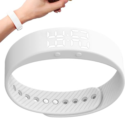 Pulsera Inteligente para Hombre - Monitor de Actividad Deportivos Rastreador Fitness - Alarma Vibratoria Contador de Pasos Impermeable para Hombre Mujer Ejercicio Exterior Gimnasio Correr Caminar