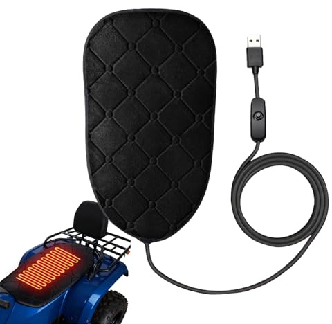 Generisch Motorrad Sitzauflage | Kraftrad Heizkissen mit Wärme,Bequemes Sitzkissen Für Schneemobile - Für ATV, Motorrad, Schneemobil, Geländemotorrad, Roller, Roadtrip, Touring, Straßenrennen,