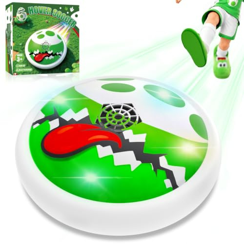 Glückpa Yosi Balón Fútbol Flotante, Juguete Super Bro, Juguetes de Football con Luces LED, Juegos de Interior Futbol para Niños, Regalo Niño Niña 3-12 Años