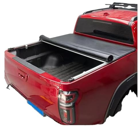 RFSHOP Laderaumabdeckung Gepäckraumabdeckung Wasserdichter Rolldeckel Individuell Anpassbare Rollladenabdeckung LKW-Laderaumabdeckung Für Nissan Für Navara NP300 Weiche Rollabdeckung