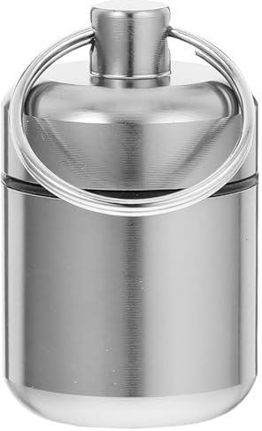 Metal Case for Earplugs Aluminium Alloy Portable Storage Box | Water Resistant Finish, Lightweight Build, Keychain Attachment for Easy Carry, Simple Stylish Appearance