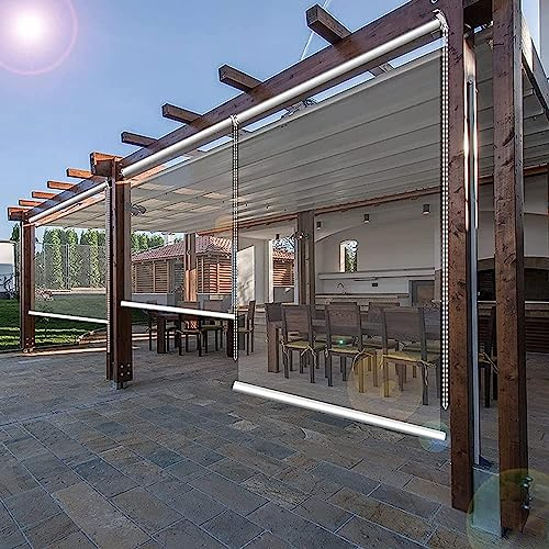 Väderbeständig utomhus rullning Bli PVC RollUp es dammtät och säker för balkong Pera fönster och dörr – anpassad storlek (1. x 1,5 m) – UV-skydd