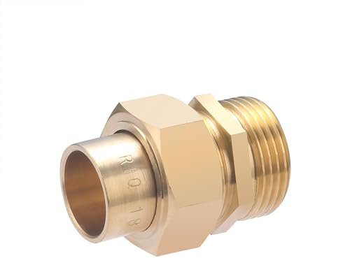 Raccord Laiton Sphéroconique à Souder Ø18 - à Visser Mâle 20x27 NOYON & THIEBAULT
