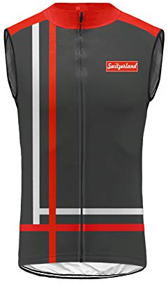 UGLY FROG Rennrad Herren Ärmellos Radtrikot Fahrradtrikot Radshirt Fahrradshirts Fahrradbekleidung für Männer mit Elastische Atmungsaktive Schnell Trocknen Stoff Westen DEHerrenT18