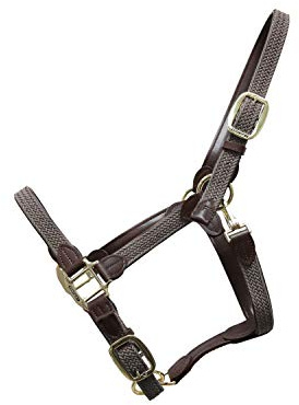Kentucky Horsewear Plaited Nylon Stallhalfter, Größe:VB, Farbe:grau