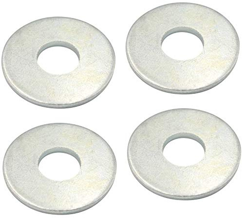 D2D | VPE: 4 Stück - Große Unterlegscheiben Form A - Größe: M20 (Innen: 22 mm) - DIN 9021 aus Stahl galv. verzinkt - Beilagscheiben Kotflügelscheiben