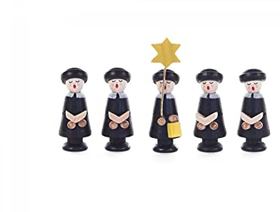 Rudolphs Schatzkiste Miniaturen Kurrendefiguren(5) Höhe 3,5cm NEU Holzfiguren Weihnachtsfiguren