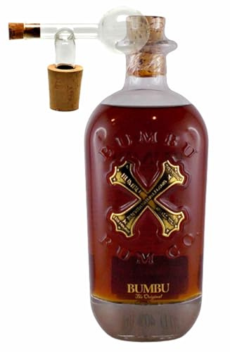 Bumbu Original Barbados Rum + 1 Glaskugelportionierer zum feinen Dosieren Geschenkset Männergeschenke