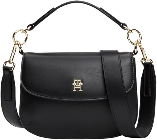 Tommy Hilfiger Damen Crossbody Bag Tasche Chic Crossover mit Henkel, Schwarz (Black), Einheitsgröße