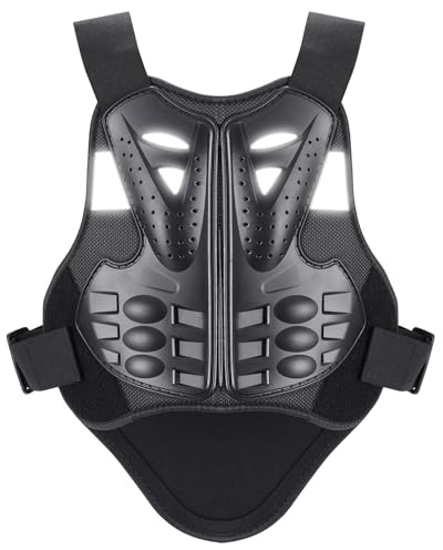 Pellor Adults Motorcycle Body Armour Chest Back Spine Protector Guard Vest