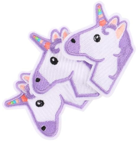 Lurrose 6 Stk Kindertücher Stoffabziehbilder S Tasche Dekorative Abziehbilder Stoff-einhorn-patch Heim Bao Erröten Virtuelles Haustier Stickaufkleber Technik Lipgloss Einstellen Kleider