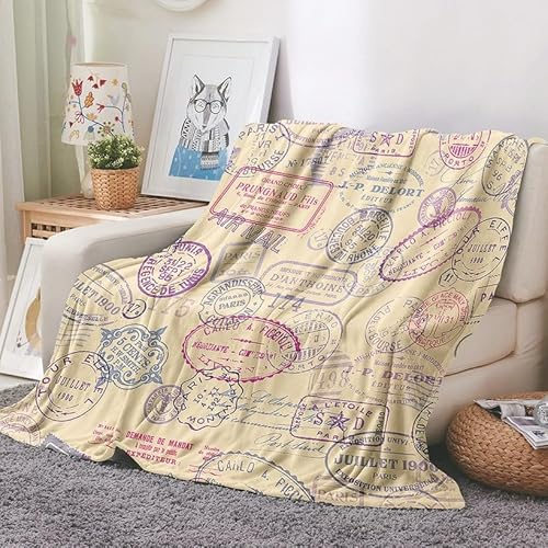 EHOMERY Manta Infantil Cobija Blanca Manta Sofa Grande Verano Algodón Frazada Cama Verano Sello Manta De Primavera Mantas Decorativas Suaves Y Cómodas Amarillo 240x180cm