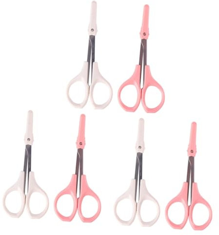 Angoily 6stücke Teiliges Beauty Hochpräzise Augenbrauen Und Wimpernschneider Mit Abgerundeten Für Sicheres Trimmen Für Unterwegs