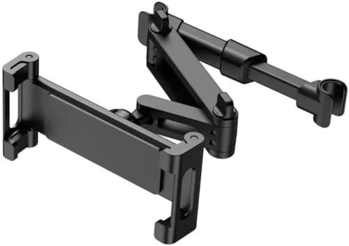 Car Headrest Tablet Holder Mount Stretchable Backseat Tablets Stand for Kids, Car Seat Mounts Compatible with iPad Pro 12.9 Air Mini, iPhone, Galaxy Tab, Switch, All 4.7-12.9 Screen Devices