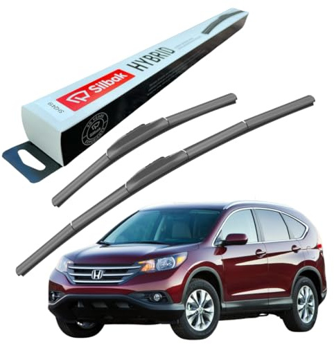 Silbak Windscreen Wipers, fits for HONDA CR-V (10/2012-09/2018) Front Wiper Blades, 650mm/400mm