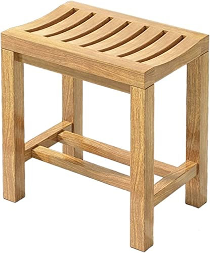 MRKU Banc de Salle de Bain Tabouret Baignoire Chaise de Douche Tabouret en Bois Siège de Douche à marches Petit Repose-Pieds Banc Support pour Plantes Tabourets rustiques en Bois de pêche pour Salon