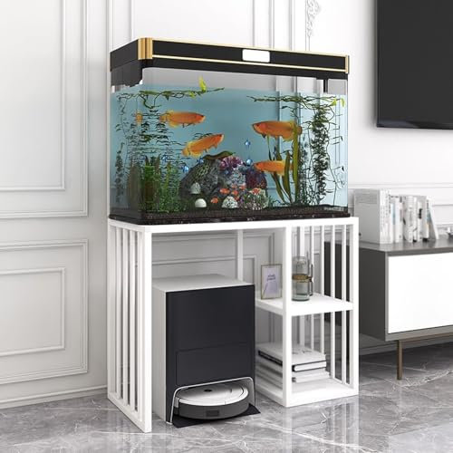 Mesa Auxiliar Alta Blanca, Robot Aspirador y Fregasuelos Armario Almacenaje, Sala de Estar Soporte Oculto para Robot Aspirador, Dispensador de Agua for Sofá(White,80cm)