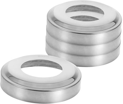 Toddmomy 4pièces Détachées pour Échelle De Piscine Capuchon De Rampe Acier Inoxydable Remplacement pour Rampe De Piscine Creusée Plaque Ronde Couvre Poteaux -Corps