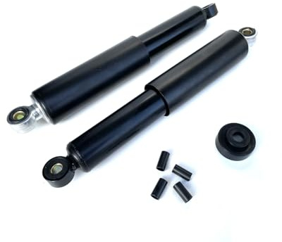 Stoßdämpfer Satz Schwarz 310mm passend für Zündapp ZD 20, ZD 25, KS 50, C50 Super, Sport, Mofa 25, Simson, Hercules, Puch, Kreidler, Honda, Yamaha