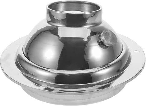 DOITOOL Copertura per sfiato dell'asciugatrice in acciaio inossidabile, griglia di scarico rotonda, presa d'aria a forma di sfera, cappa per asciugatrice, estrattore esterno per cucina,