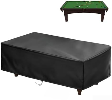 8ft Pool Table Cover Waterproof And Windproof With Buckles And Drawstrings For Full Coverage