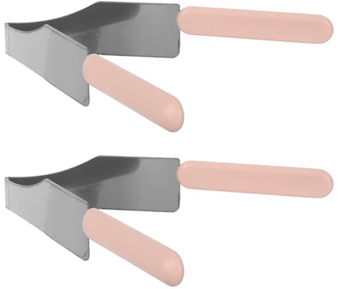 DOITOOL 2 pezzi di tagliapasta per torta: tagliapasta triangolare in acciaio inossidabile con doppio manico per feste di compleanno, matrimoni, cheesecake, e dessert.