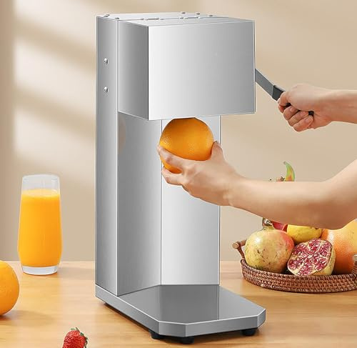 Extracteur de jus professionnel, 180 W, électrique, en acier inoxydable, extraction rapide du jus en 3 secondes, rendement de 99%, zéro gaspillage, pour restaurants, bars et épiceries.