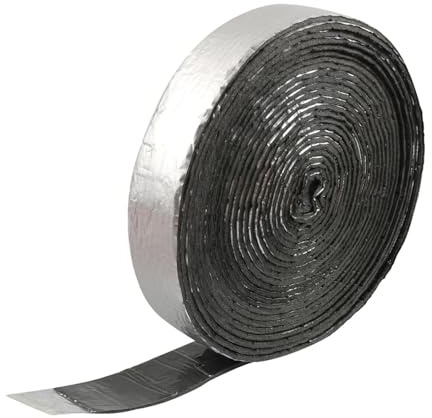 SHINEOFI Cinta Aislante Térmica para Tuberías de Autocaravana Rollo de Aluminio de 10 M Aislamiento de Burbujas Resistente al Frío y Humedad Protección para Tuberías Exteriores en