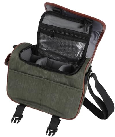LOORGVEL Paquet Appareil Photo Compact en Nylon, Bandoulière et Poignée | Protection Toutes Saisons, Compartiments Intérieurs, Rangement pour Objectifs et Accessoires Photo