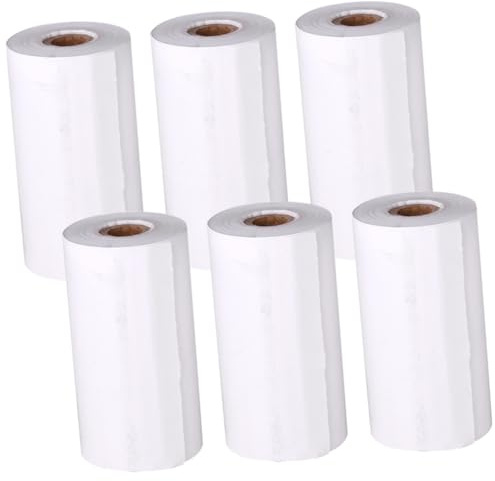 POPETPOP 6 Rolls Instant Camera Thermal Printing Paper for Instant Printer Replacement Thermal Paper Rolls Suitable for Photo Printing