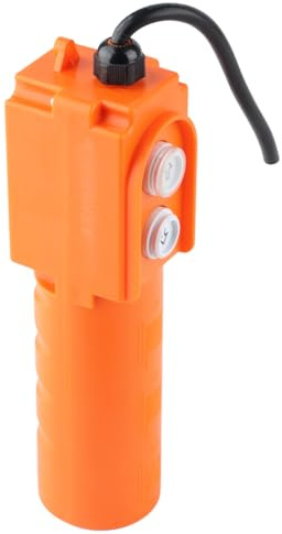 ZDETGU Botón de Grúa Interruptor de Elevación hacia Arriba y hacia Abajo Botón Pulsador de Reinicio Automático para Grúas Pequeñas y Polipastos Eléctricos Construcción de ABS con Enclavamiento
