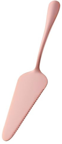 Amosfun Ustensiles de Pâtisserie en Acier Inoxydable 304, Coupe-gâteau Revêtu de Titane, Pelle à Pizza Et Couteau à Fromage/beurre, Spatule Polyvalente Colorée(or Rose)