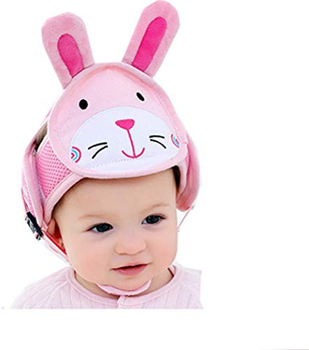 Hillento Babyskyddshjälm, spädbarn, småbarn, barn, anti-kollision, huvudskydd, justerbara selar, huvudskydd, inga bulor, huvudkudde, skyddshjälm, Kanin, One size