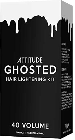 Attitude Ghosted Hair Lightening Kit - Haarfärbemittel Bleeching-Kit Ghosted 40 Volume (12%) - Weiß