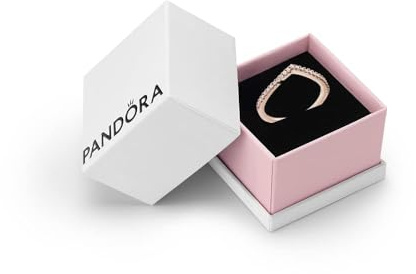 PANDORA Timeless Sparkling Wishbone Ring, Size 52, Gift Box