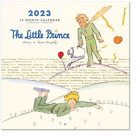 Grupo Erik The Little Prince Wall Calendar 2023 12' x 12' FSC| 12 Month Planner | Square Wall Calendar 2023 | Family Planner Calendar 2023 | The Little Prince Calendar 2023 | + 4 Bonus Months