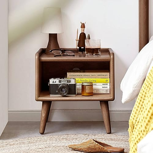 Night Stand with Drawers, NightstandsPure Solid Wood Bedside Cabinet Modern Simple Nightstands European Beech Bedside Cabinet Nordic Bedroom Solid Beech Storage Cabinet 0.4m
